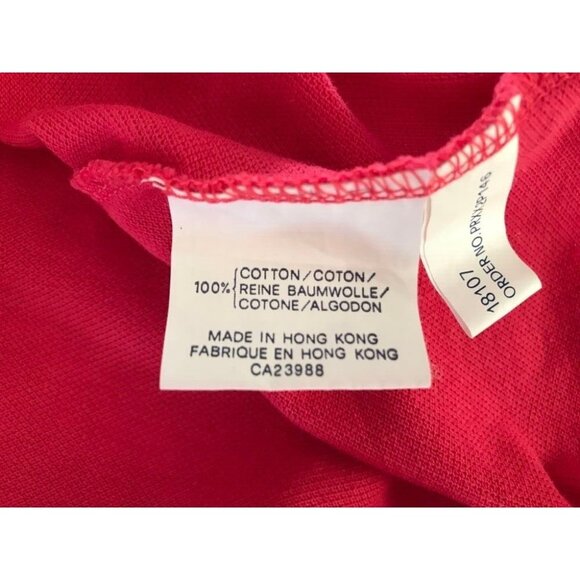 Vintage PRINGLE SPORTS Short Sleeve Golf Polo Shirt Mens Size Small Pink - Picture 8 of 8